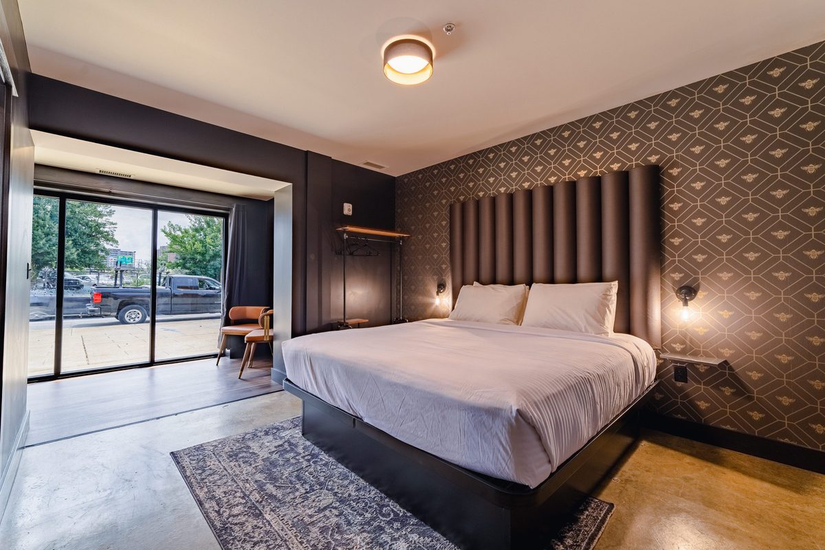 King bedroom in the Crown suite