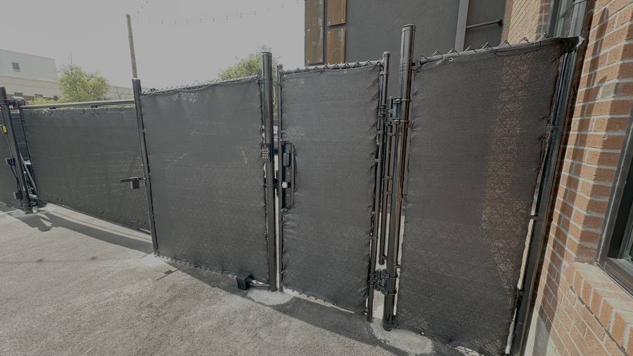 On foot? Use the man gate