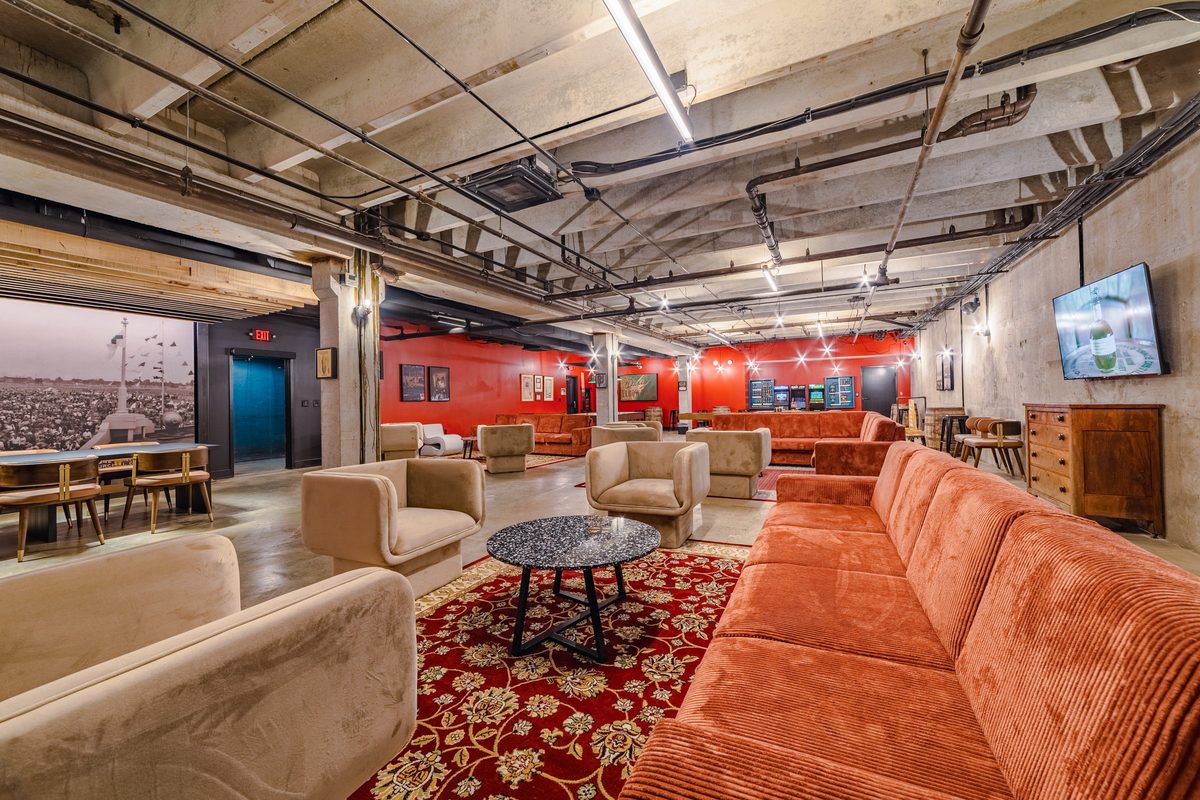 The Neighborhood House Speakeasy lounge seating